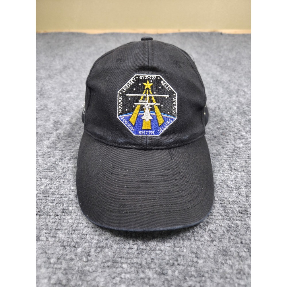 Vintage Y2K NASA STS-121 Space Shuttle Hat OSFA BWM Global Houston Astros Logo